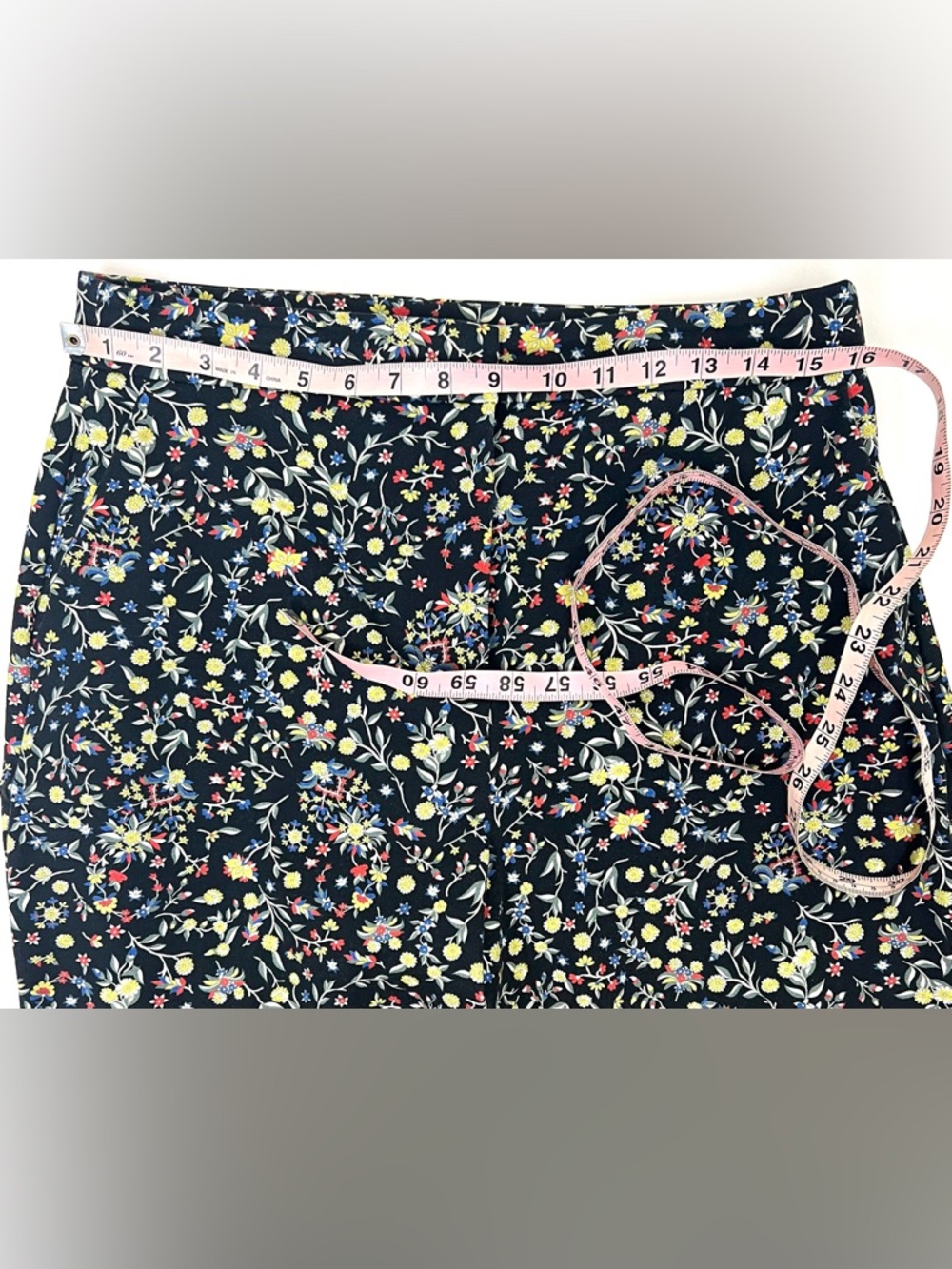 Boden Bi-Stretch Straight Tapered Wildflower Pants - Picture 9 of 12